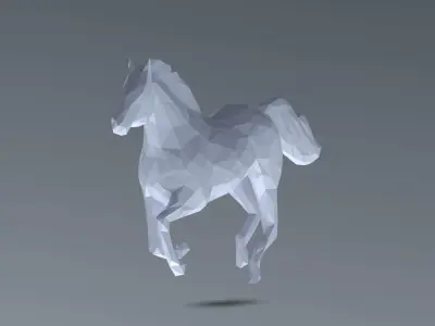 GALLOPING MUSTANG LOW PLOY 3D model