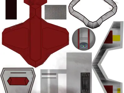 Starter ship 3D model
