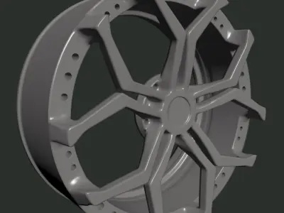 Car rim 10 3D model