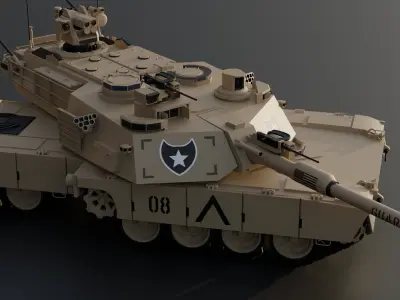 MBT- X8 Guardian Tank 3D model