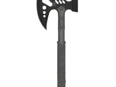 PBR Tactical Axe Low-poly 3D model