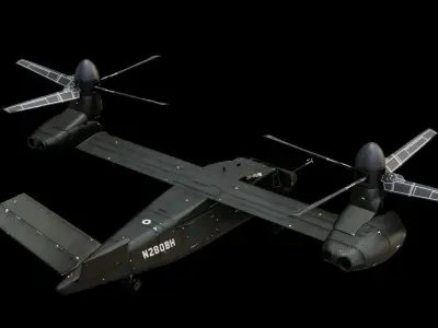 Bell V-280 Valor Low-poly 3D model