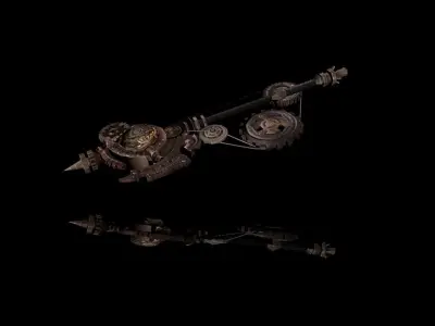 Steampunk Hammer 3D model
