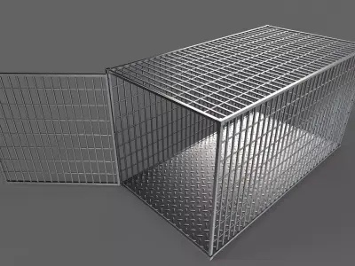 PBR Small Cage 2 Low-poly 3D model