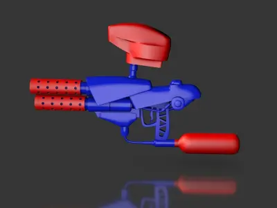 Paintball Gun 3D model