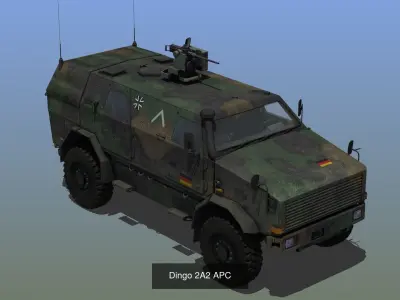Military MRAP Collection 3D Model Pack