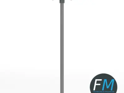 Civil defense siren alarm 3D model