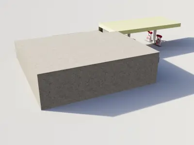 gasstation 3D model