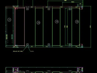 TREADMILL metal tray with two handles 3D model