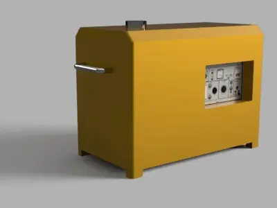 10KVA generator inverter Low-poly 3D model