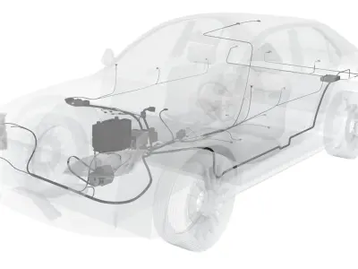 X-ray Car Parts 6 in 1 3D model