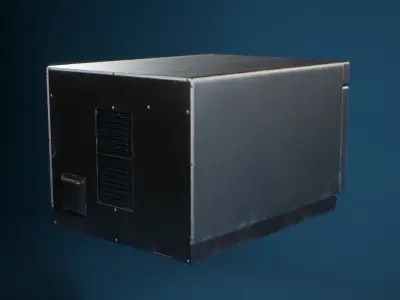 Realistic Microwave Restaurant Low-poly 3D model