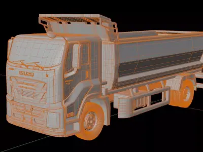 Isuzu Giga Tractor Dump Truck 3D model