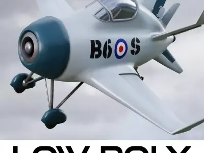Stylized Airplane 3D Model 3D model