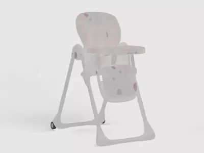 Baby stroller 3D model 3D model 21