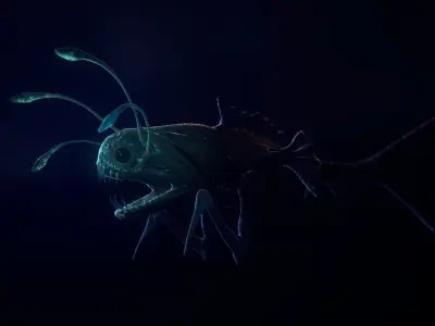 Sea Creature - Alien Game Model Low-poly 3D model