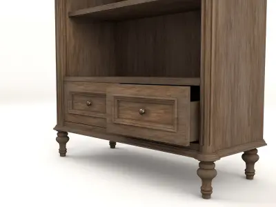 antique wardrobe Low-poly 3D model purchase