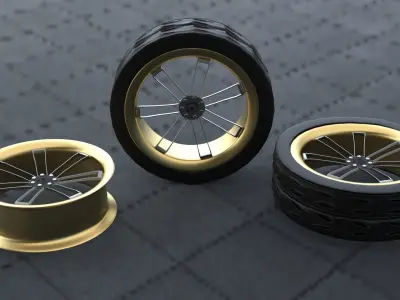 Car Wheels and Rims  3D model