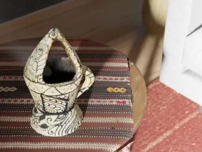 Magmara - A traditional Censer from the city of Aden - Yemen 3D model