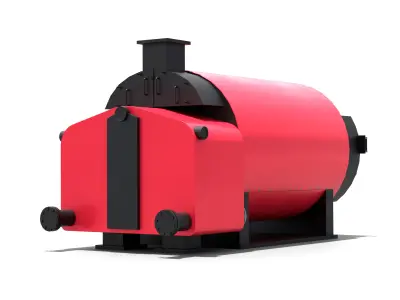 Boiler Machine 3D Model Low-poly 3D model