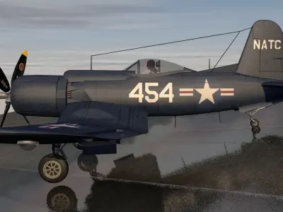 Goodyear F2G-1 Super Corsair 3D model