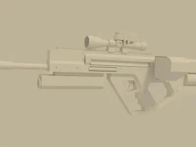 machine gun Free low-poly 3D model purchase