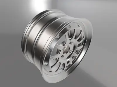 WedsSport Japan Racing Wheel Low-poly 3D model