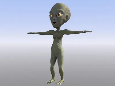 Alien Creature 3D model 6