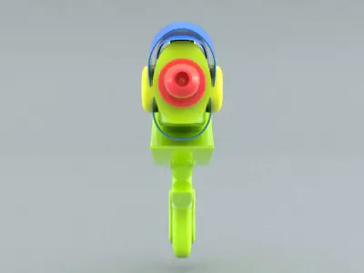 laos Water Gun Low-poly 3D model