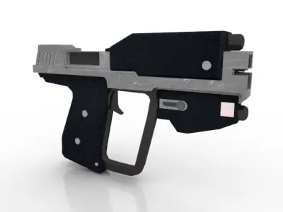 Machine Pistol Low-poly 3D model