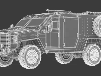 Lenco BearCat G4 Tactical Armored Vehicle SWAT Truck 3D model