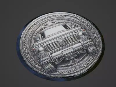 Car Pendant Medallion 3D print model 77