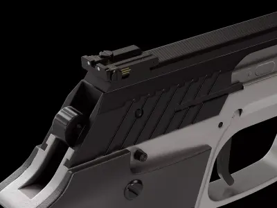 CZ 122 Sport 22LR pistol Low-poly 3D model