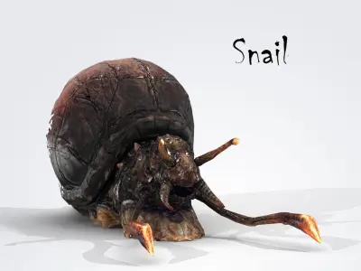 Snail Low-poly 3D model order