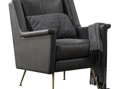 Carlo Mid Century Chair 3D model