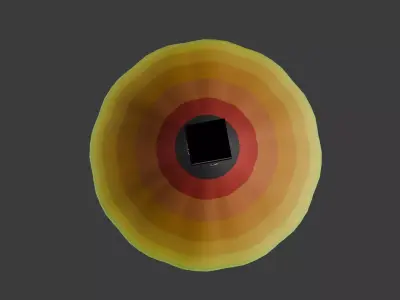 Hot Air Balloon Low Low-poly 3D model