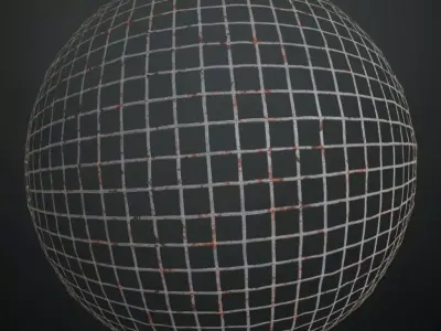 Rusted Industrial Wire Mesh Walkway PBR Seamless Texture