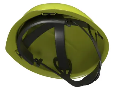 Construction Safety Helmet Yellow 3D model