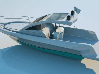 Speed boat base shape 3D model