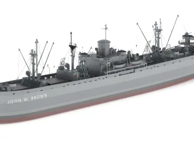 SS John W Brown 3D model