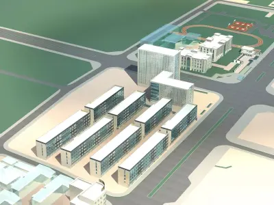 Office Building 3D model 95
