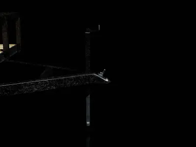Single Axle Trailer 3D model