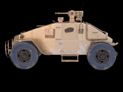 army vehicle Free 3D model