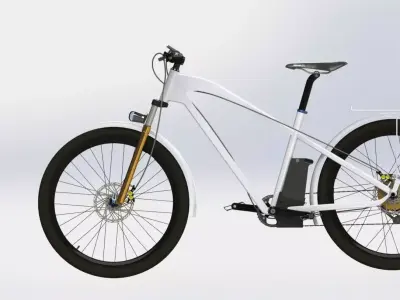 electric bicycle 3D model 5