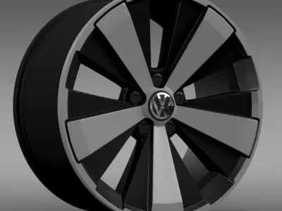 VW Beetle Turbo 2012 rim 3D model