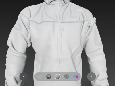  military tactical jacket 3d model 3D model