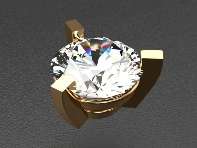A package of ring heads engagement anniversary 3 prong printable 3D print model