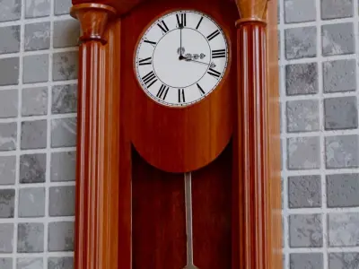 Pendulum Clock Low-poly 3D model