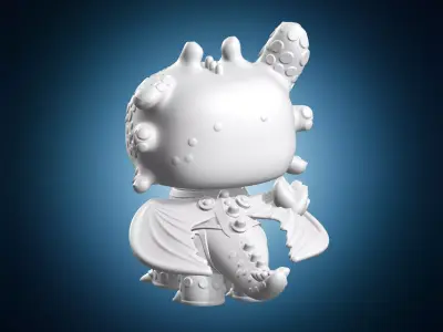 Toothless Night Fury Dragon Miniature 3D print model