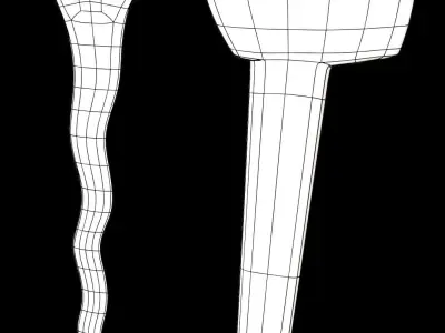 Keris Low Poly 3D model 3D model